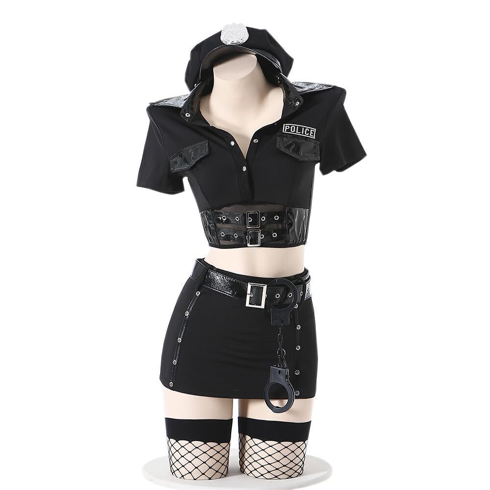 7705 sexy police lingerie costume outfit anime Cosplay Cop officer Uniform
